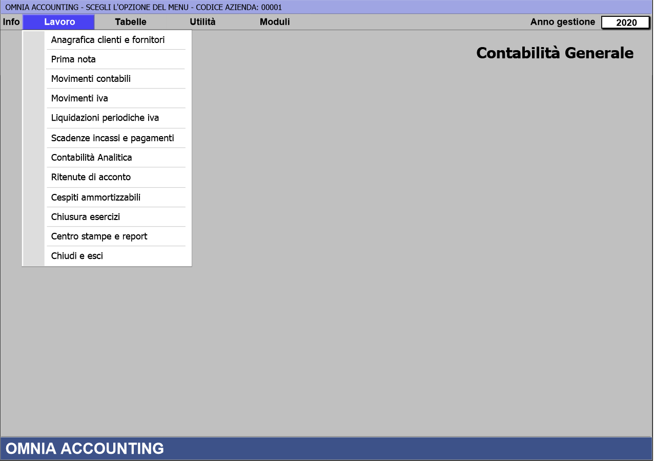screenshot Omnia Accounting